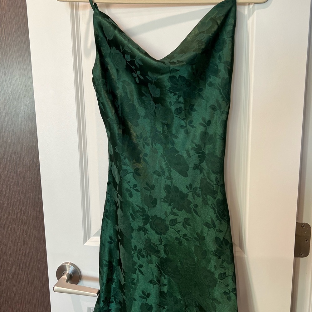 NEW Lulus satin cowl slip dress - size XS